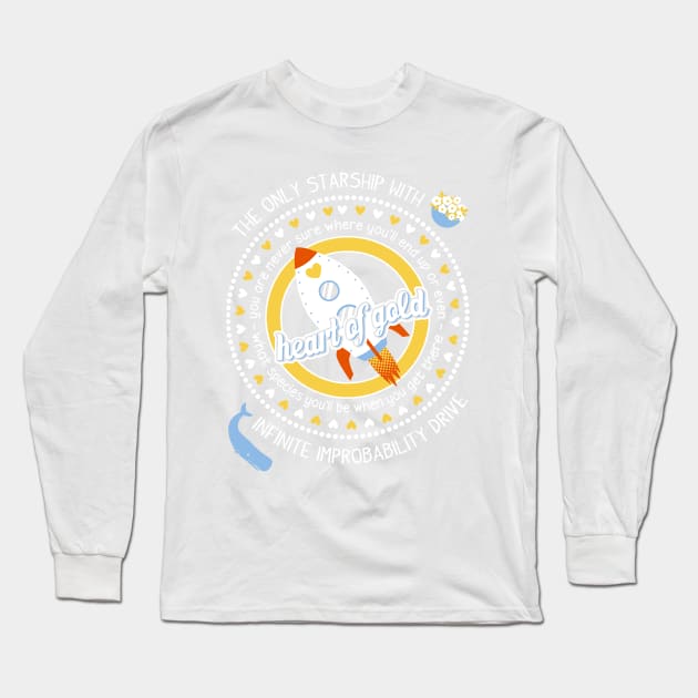 Heart of Gold Long Sleeve T-Shirt by jadeboylan